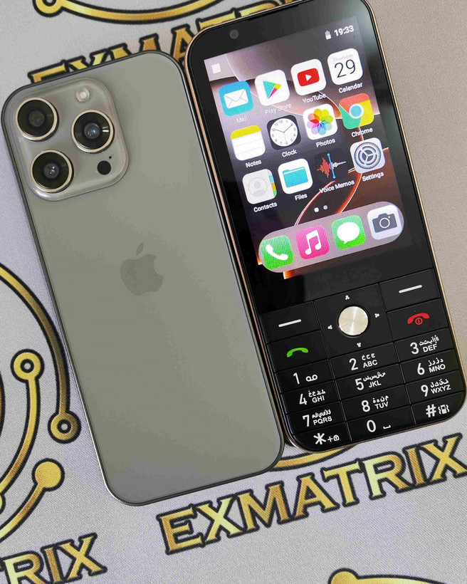 گوشی Uniwa مدل طرح آیفون 16 پرومکس | دکمه ای (صفحه لمسی اندروید)